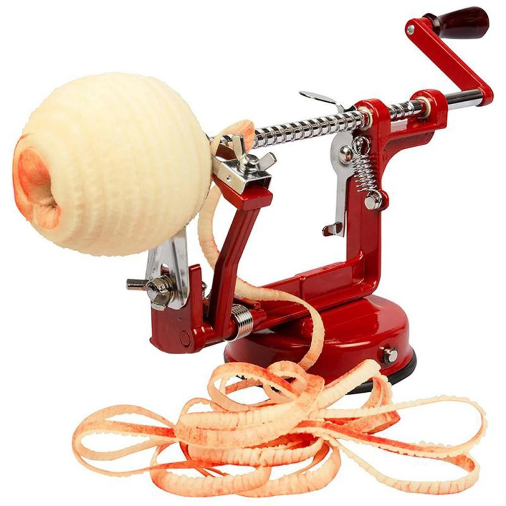 

3 in 1 Apple Peeler Hand-cranked Stainless Fruit Peeler Slicing Machine Apple Fruit Machine Peeled Tool Creative Kitchen Tools