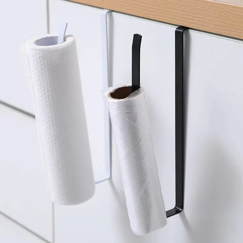 

Paper Towel Holder Hooks Kitchen Storage Organizer Gadget Set Tools Cabinet Utensil Things Accessories Supplies 1pc