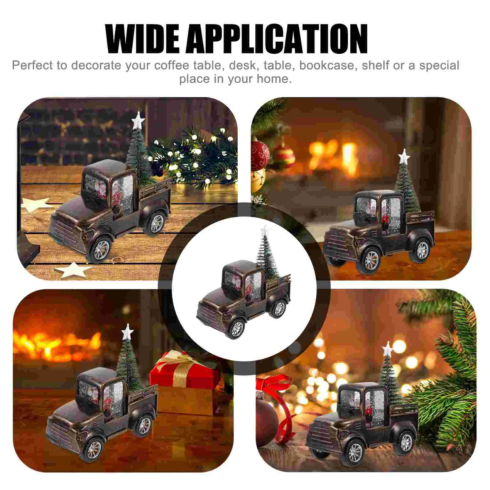 Тракторный орнамент мини Санта-Клаус Рождественский подарок настольный