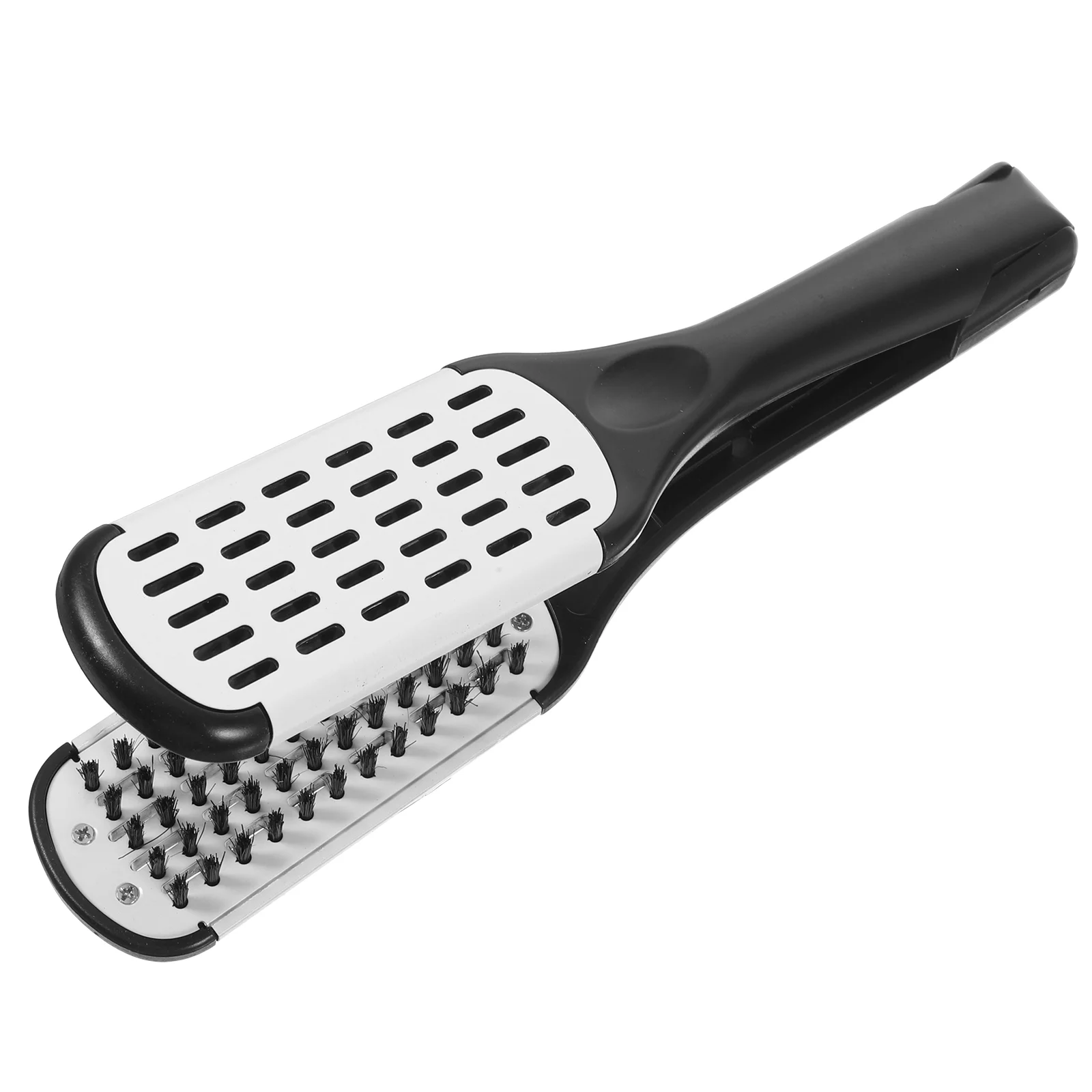 

Clamp Hair Brush Double Sided Brush Hair Straightener Comb Women Hair Styling Tool