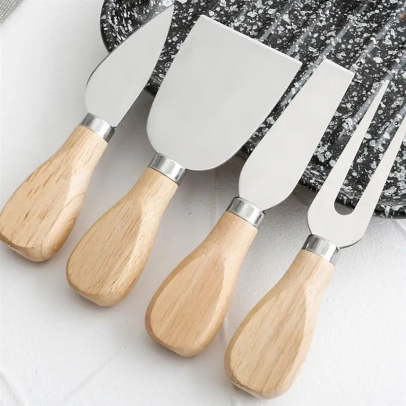 

4pcs Stainless Steel Cheese Cutter Practical Convenient Kitchenware Cheese Butter Slicer Butter Cutter Cheese Cutting Tool