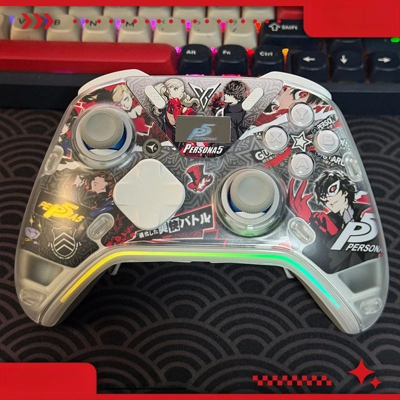 Фото Наклейки с персонажами аниме Persona 5 для контроллера Flydigi Apex 5 4, защитные наклейки для геймпада, аксессуары для защиты от царапин №1
