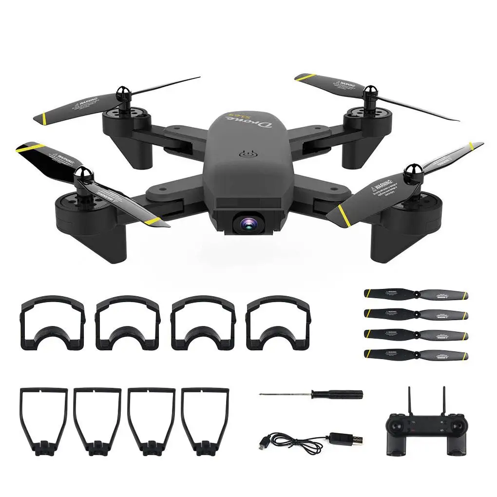 

Mini Drone Selfie WiFi Dual HD Camera Foldable Arm Optical Flow Positioning Smart RC Quadcopter Toy