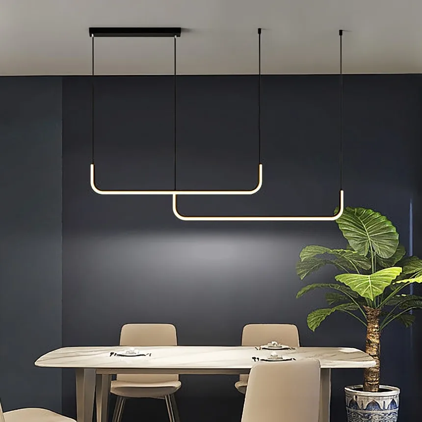 Nowoczesne, minimalistyczne lampy wiszące LED czarne złoto możliwość przyciemniania na stół jadalnia kuchnia Bar żyrandol domowe lampki dekoracyjne Lustre 5 Nowoczesne, minimalistyczne lampy wiszące LED czarne złoto możliwość przyciemniania na stół jadalnia kuchnia Bar żyrandol domowe lampki dekoracyjne Lustre 5