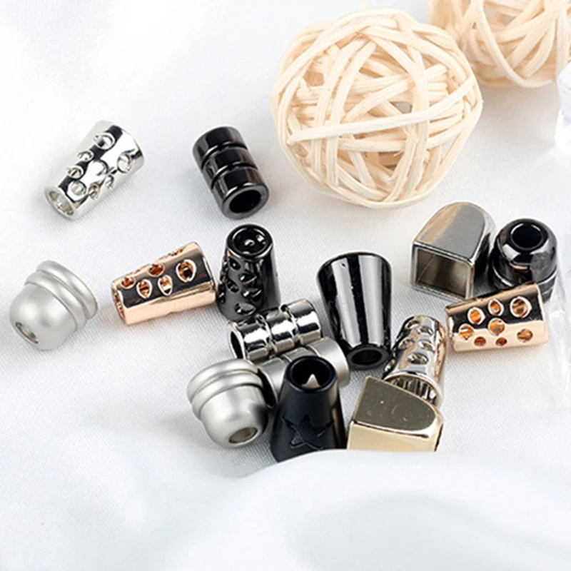 10pcs Clothing Rope Buckle Stopper Ends Lid Lock Toggle Cord End Clip For Clothes Bag Sportswear Shoelace Parts Accessories - купить по