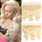 613 светлые 13X4 прозрачные кружевные фронтальные человеческие волосы бразильские волнистые HD от уха до уха Remy волосы 4x4 кружевные застежки предварительно выщипанные