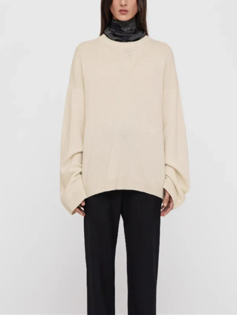 

Women Jumper Embroidery Loose Pullover Casual Sweater