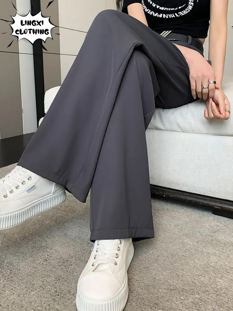 2023 Summer New High Waist Loose Drop Wide Leg Pants Suit Pants Floor Dragging Pants for Women's Clothing In Korean Style