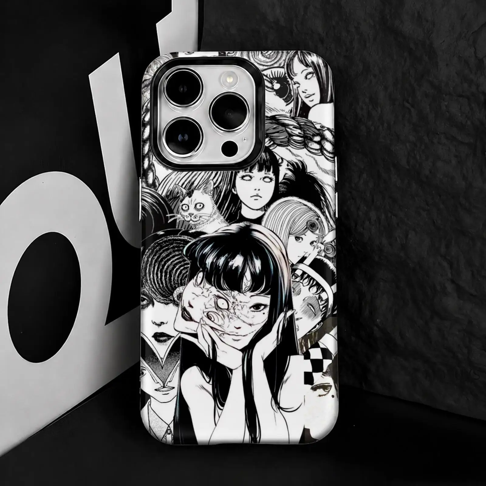 Фото Чехол для телефона J-Junji Ito t-Terror Anime для iPhone 17 16 15 14 13 12 11 Pro Max Air, двухслойный, противоударный защитный чехол №4