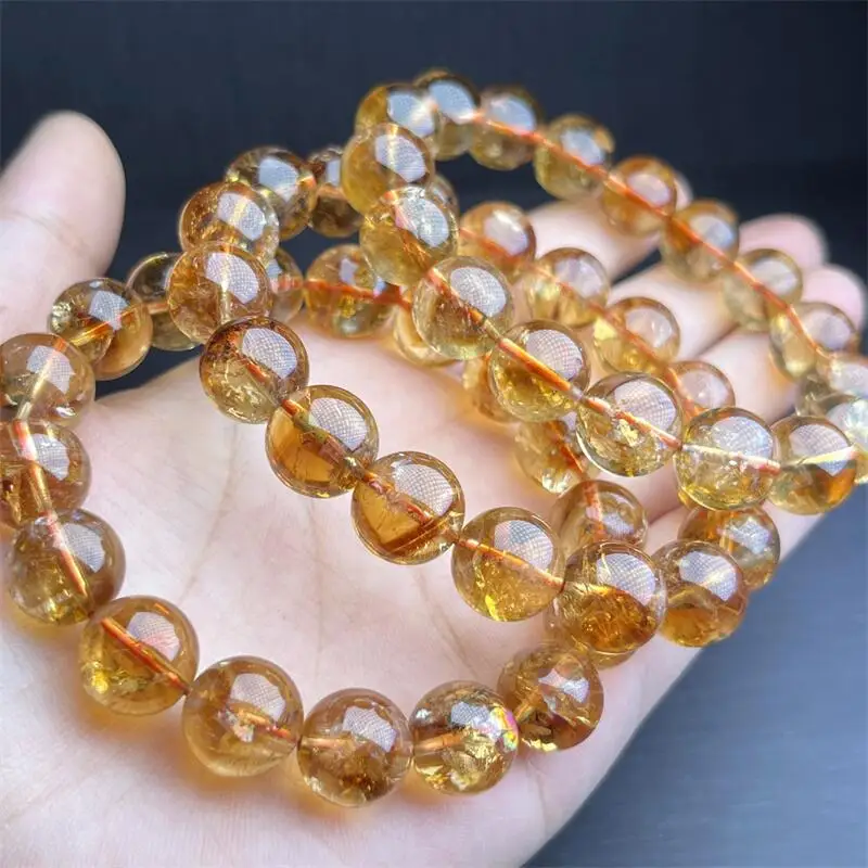 Натуральный цитриновый браслет лечебный фэншуй камень для женщин и мужчин