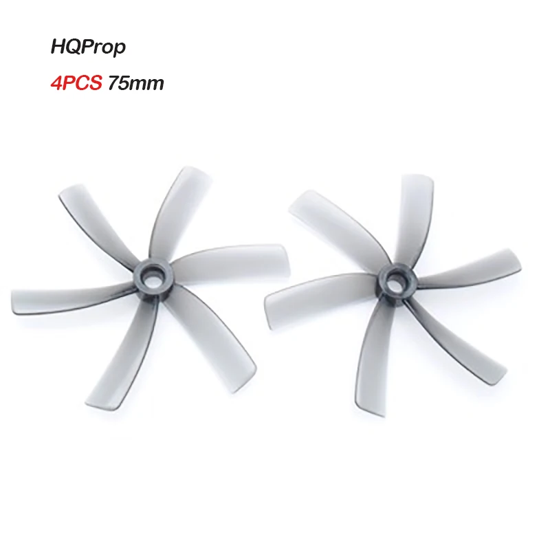 

4PCS NEW HQProp Duct 75mm 6-blade CW CCW 3-inch Grey Propeller Poly Carbonate RC Cinewhoop Ducted Drones FPV Racing Quadcopter