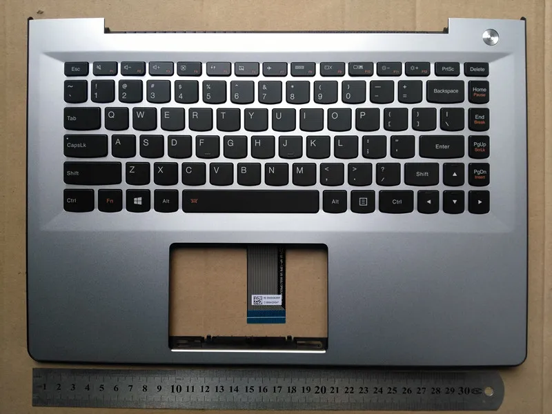 

US New laptop keyboard with touchpad palmrest for lenovo s41-70 s41 no-backlit