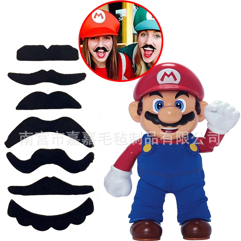 7 шт. костюм Супер Марио на Хэллоуин пиратская имитация бороды аниме