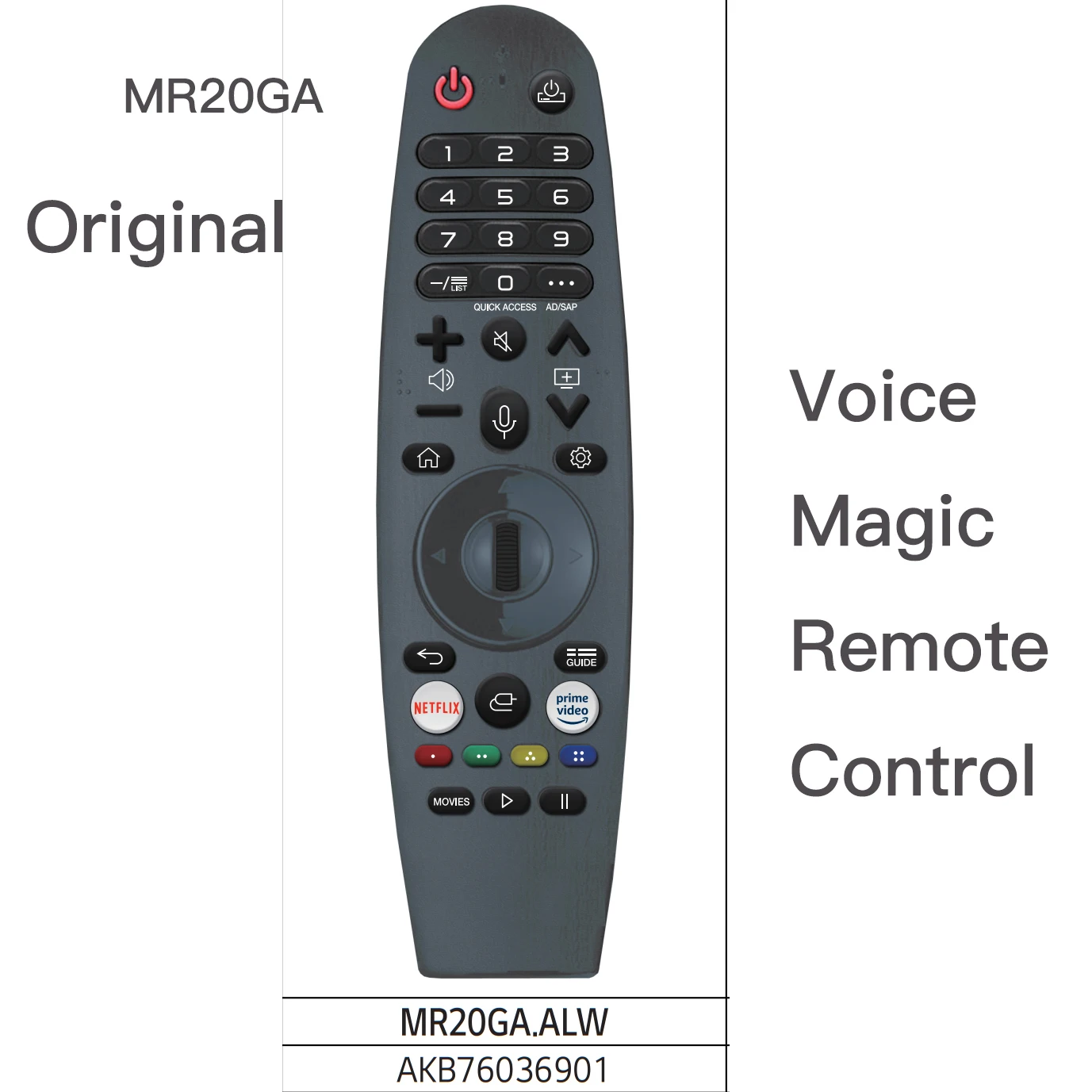 Оригинальный пульт дистанционного управления Magic Voice Bluetooth для Bauhn ATV75UHDW ATV58UHDW-0421 4K Ultra UHD ATV58UHDW-0322