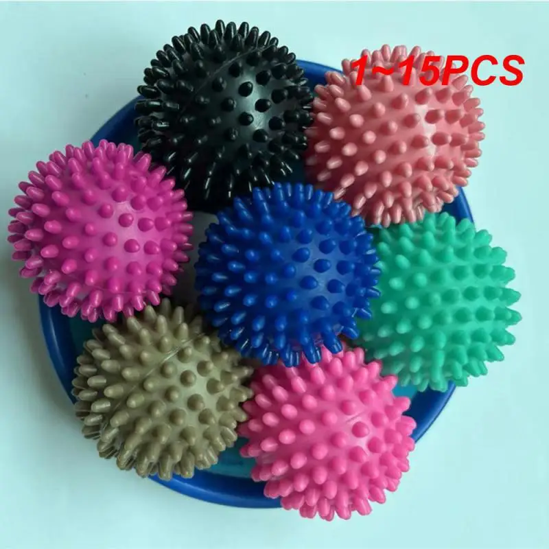

1~15PCS Durable PVC Spiky Massage Ball Trigger Point Sport Fitness Hand Foot Pain Relief Plantar Fasciitis Reliever Hedgehog 7cm