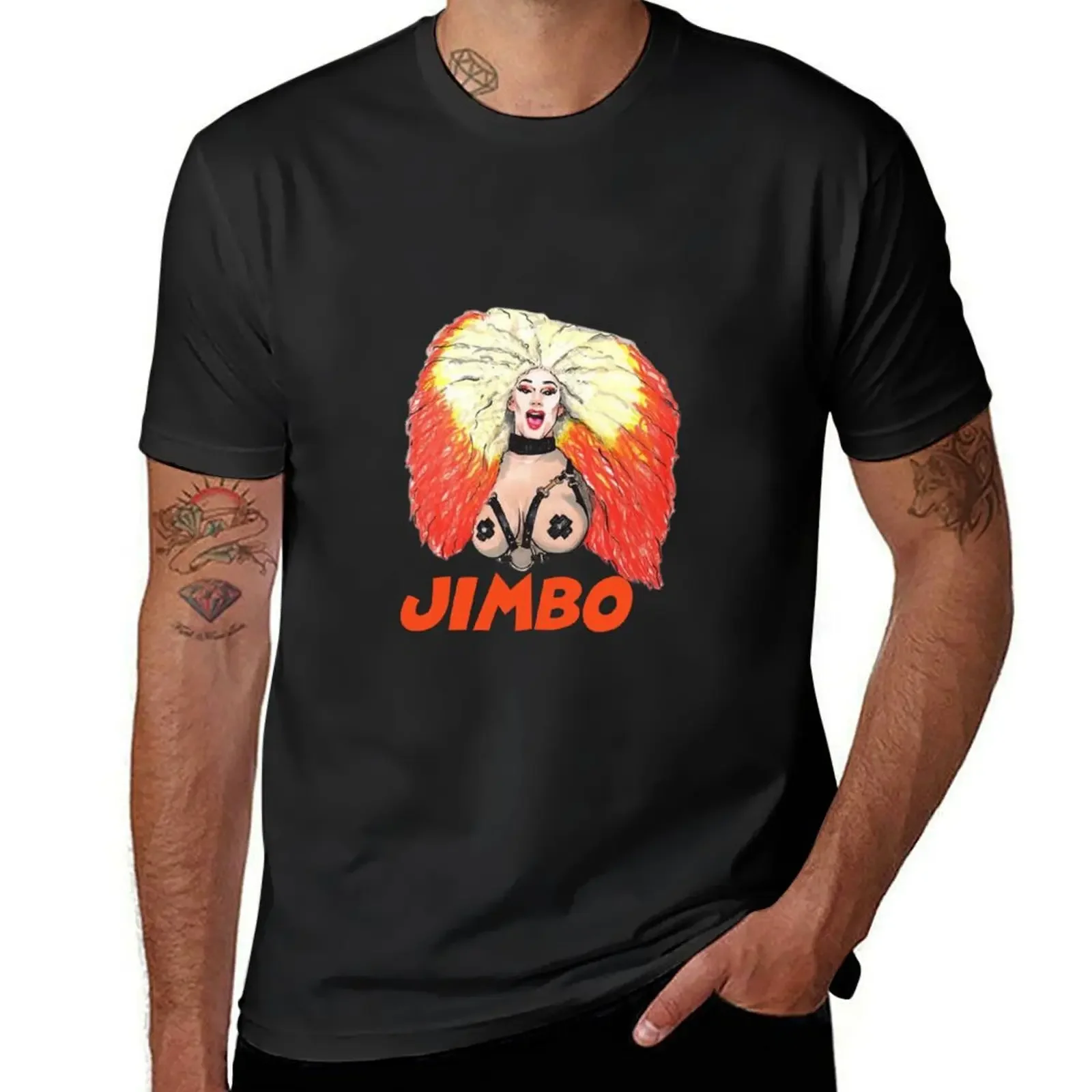 Винтажная уличная одежда Jimbo Drag большие и высокие мужские футболки