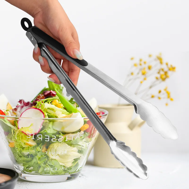 Удлиненные щипцы для барбекю из нержавеющей стали зажимы салата и макарон