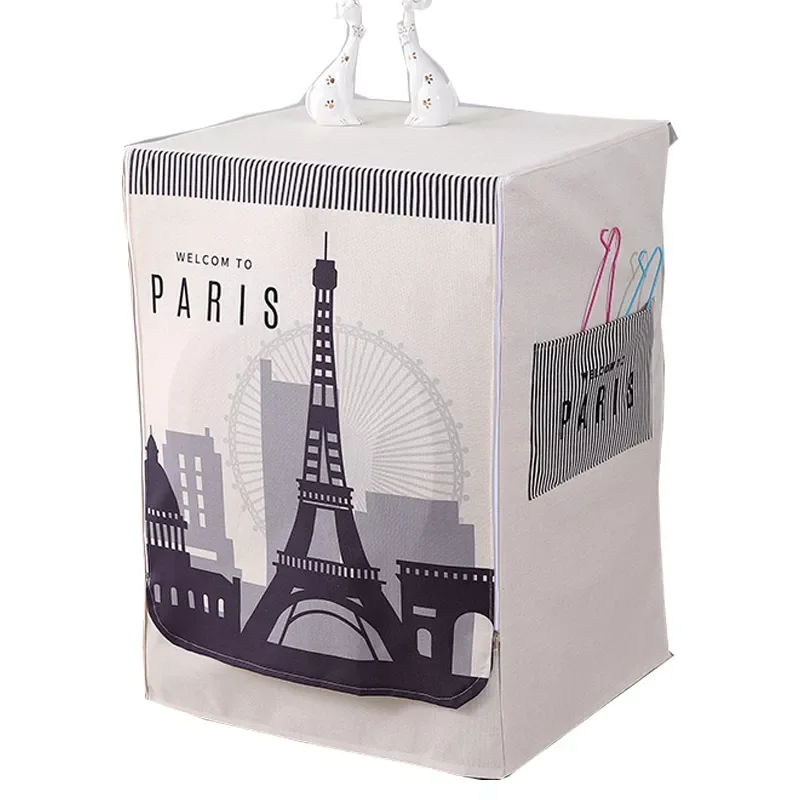 

Washing Machine Cover Linen Waterproof Sunscreen Dryer Protective Case Laundry Rooler Dust Fabrics