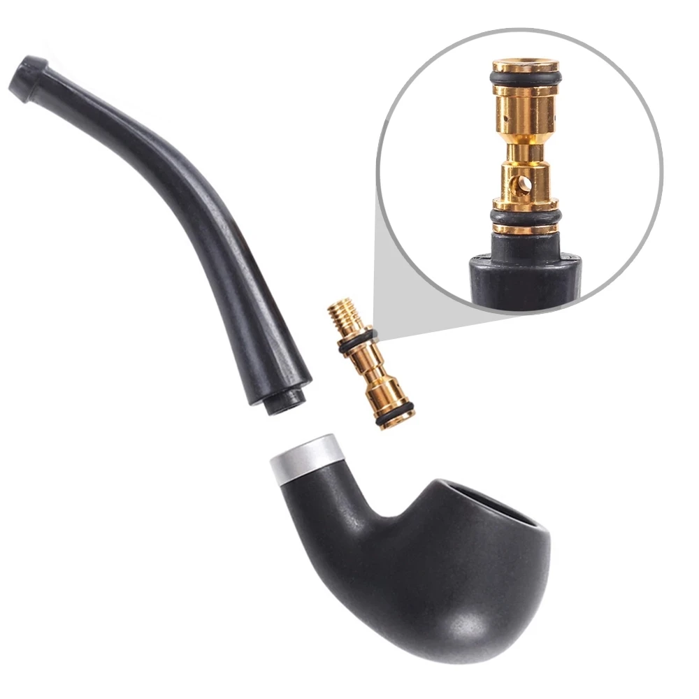 

2022 New Tobacco Bent Pipe Wooden Smoking Filter Grinder Handheld Herb Pipes Cleaning Durable Cigarette Accessories Men's Gift