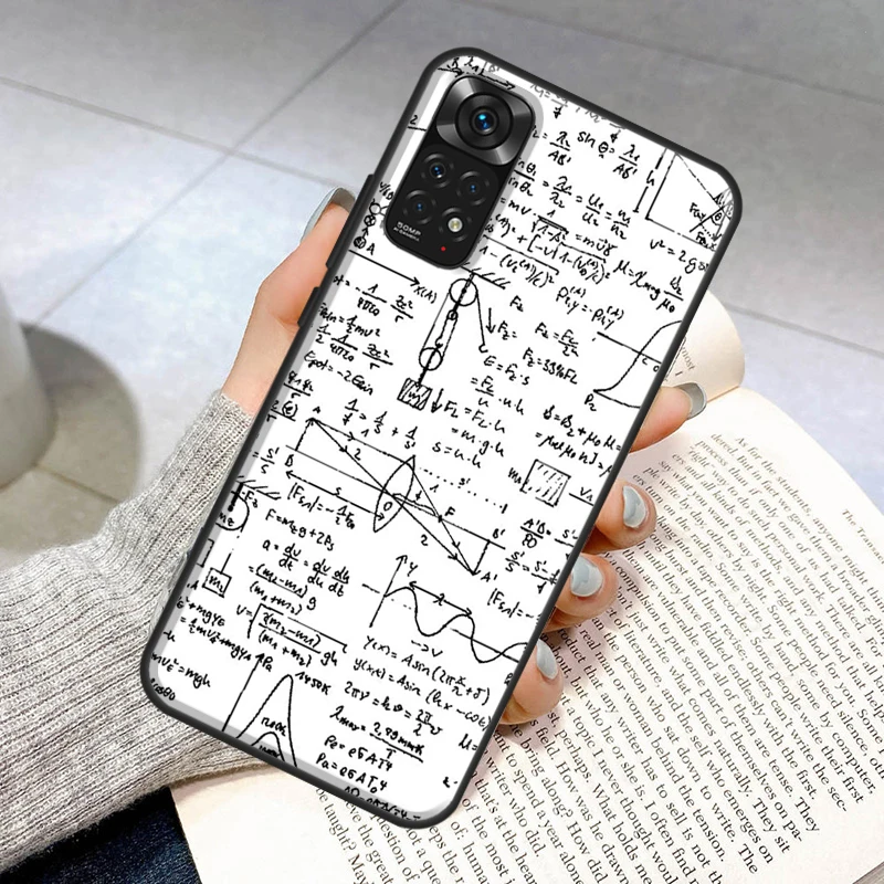 Physic Equations E=mc2 Math Phone Case For Xiaomi Redmi Note 11 10 9 Pro Note 10A 10C 10S 9S 8T 9A 9T 9C 7 Soft Cover images - 6