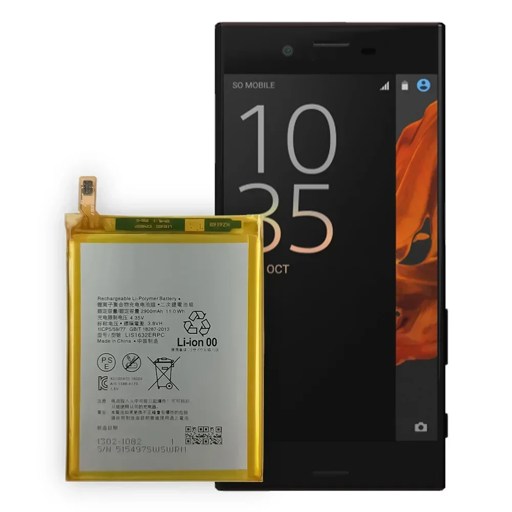 Высококачественная сменная батарея для Sony Xperia XZ F8331 8232 G8231 XZs LIS1632ERPC литиевые