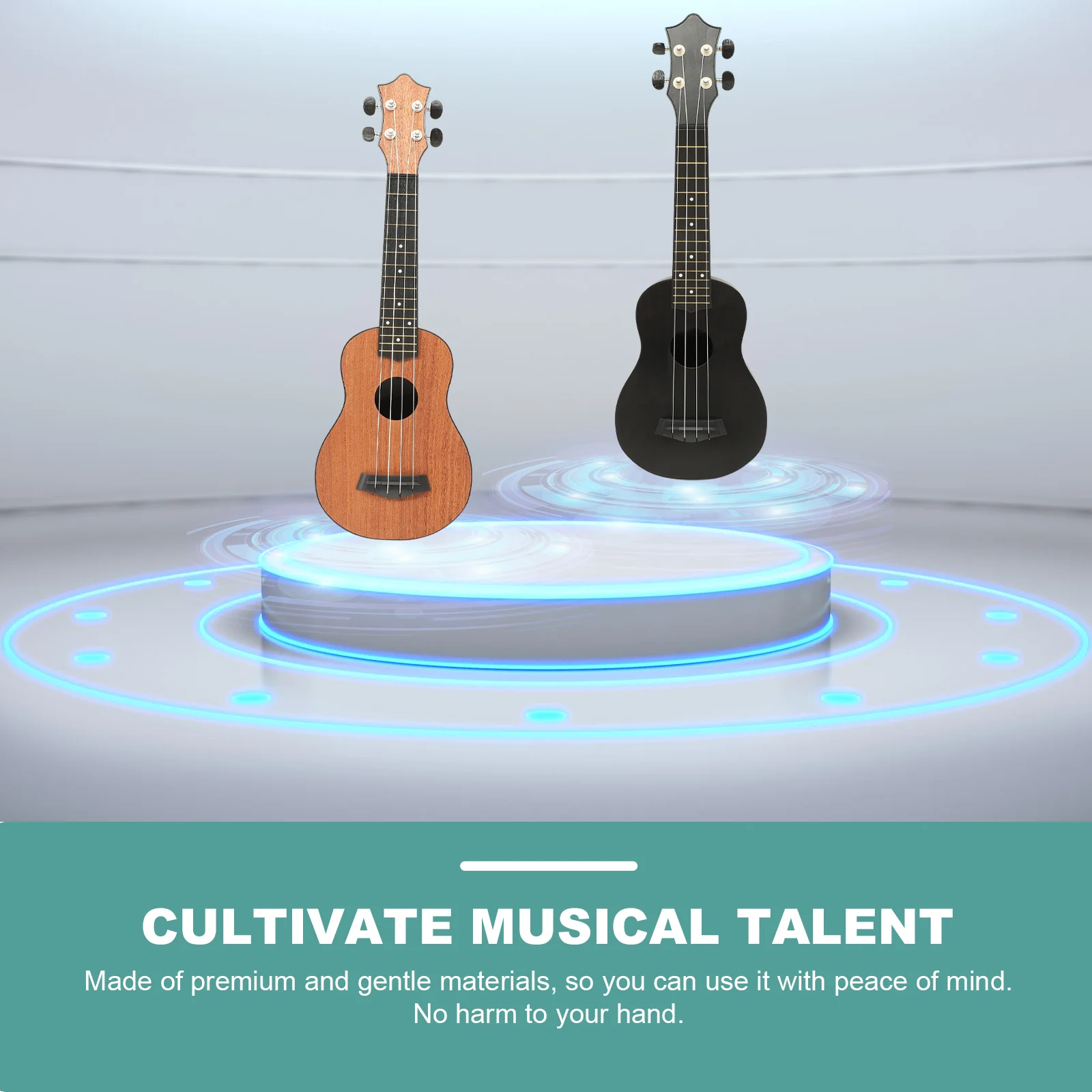 Four String Ukulele Beginner Guitars Wooden Soprano Children Kids Acoustic Carbon Fiber