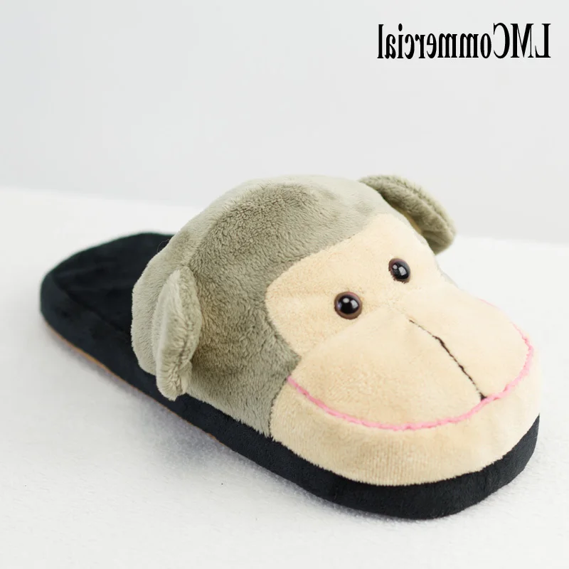 

Хлопковые плюшевые домашние мягкие тапочки обезьяны, мужские и женские тапочки на заказ, хлопковые тапочки, тапочки для пола, для влюбленны...