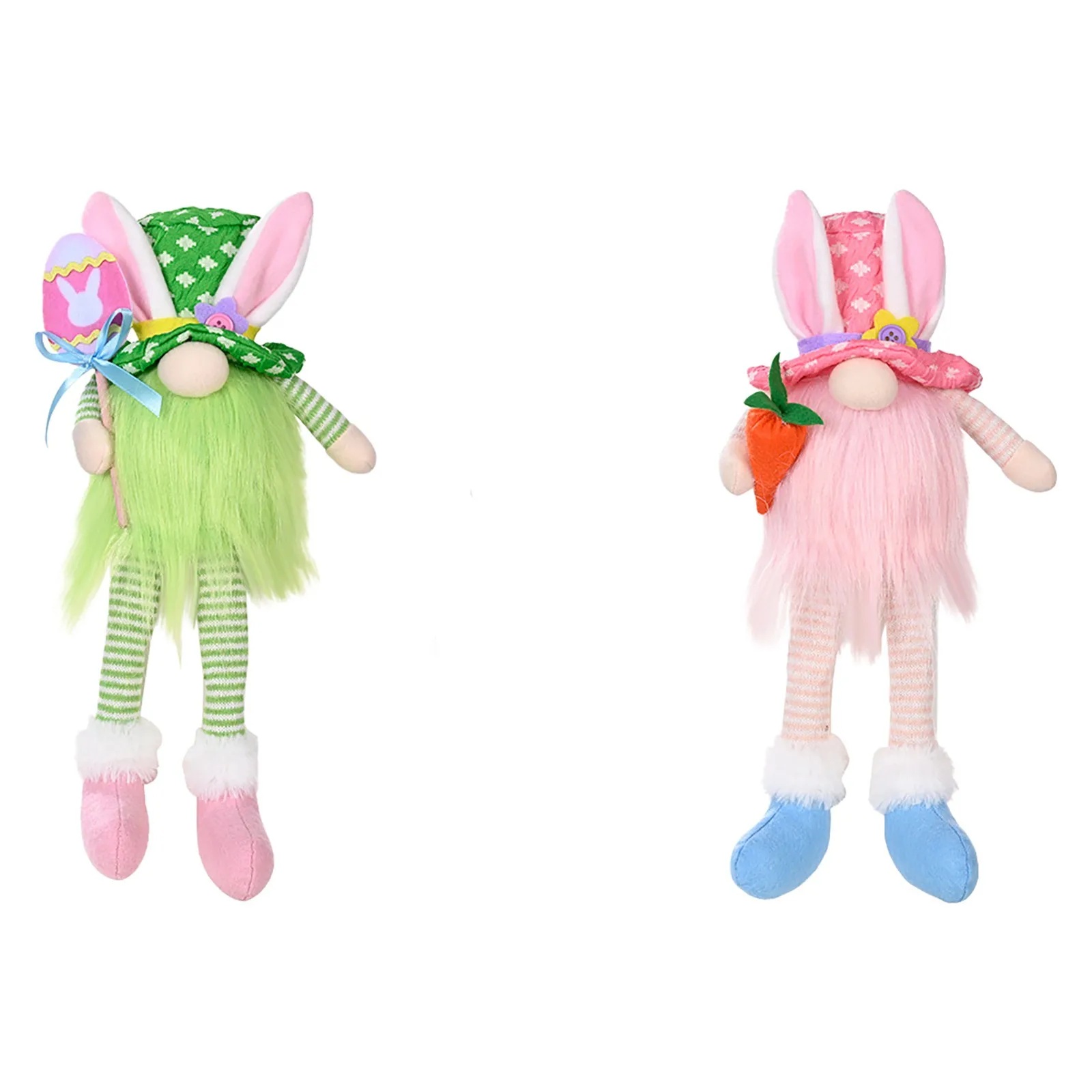

h Dwarf Faceless Ornaments Rabbit Doll Decoration Easter Doll Decoration Crafts Rainbow Ornament