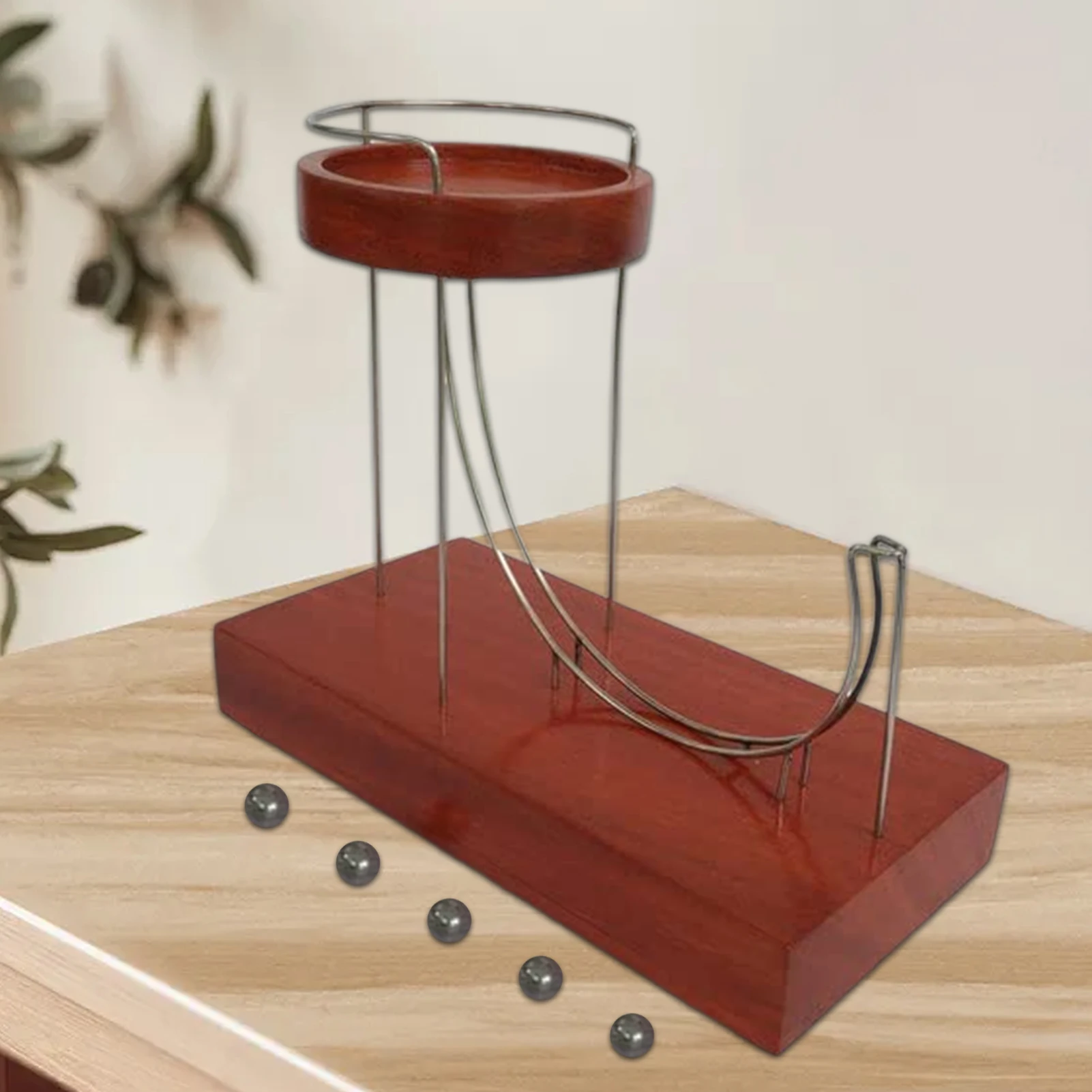 

Perpetual Marble Machine Marble Machine Kinetic Art Perpetual Motion Machine Creative Miniature Home Tabletop Decoration