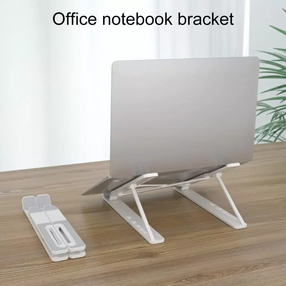 

Portable Adjustable Folding Laptop Stand Notebook Mount Holder PC Tablet Bracket with Eight-Level Adjustment
