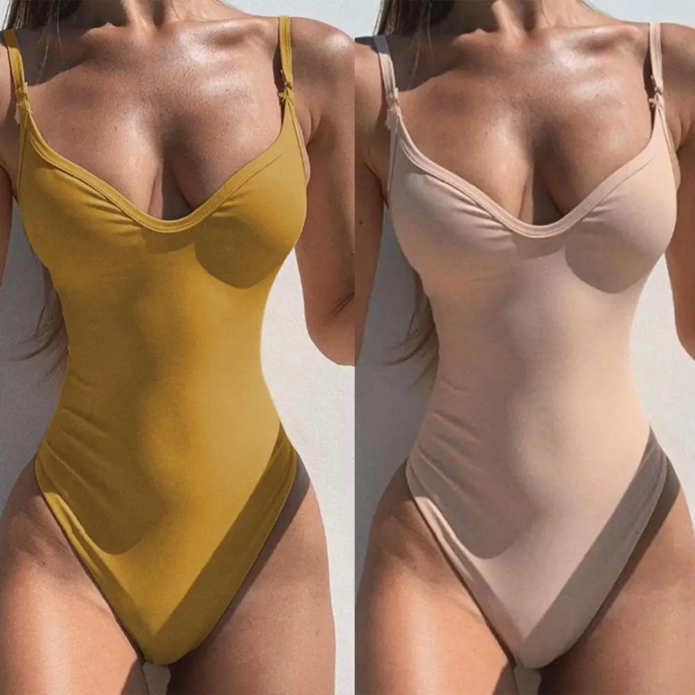 

Stylish High Elasticity Bodysuit Swimwear Swimming Suit One-piece No Constraint