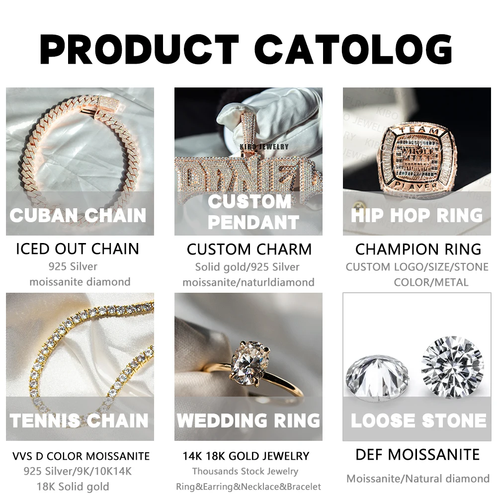 Ювелирные изделия в стиле хип-хоп блестящее 12 мм VVS муассанит бриллиант ожерелье