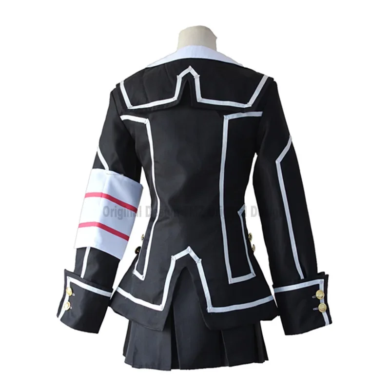 Костюм Рыцаря вампира для косплея Юки или Черное женское белое платье с крестом