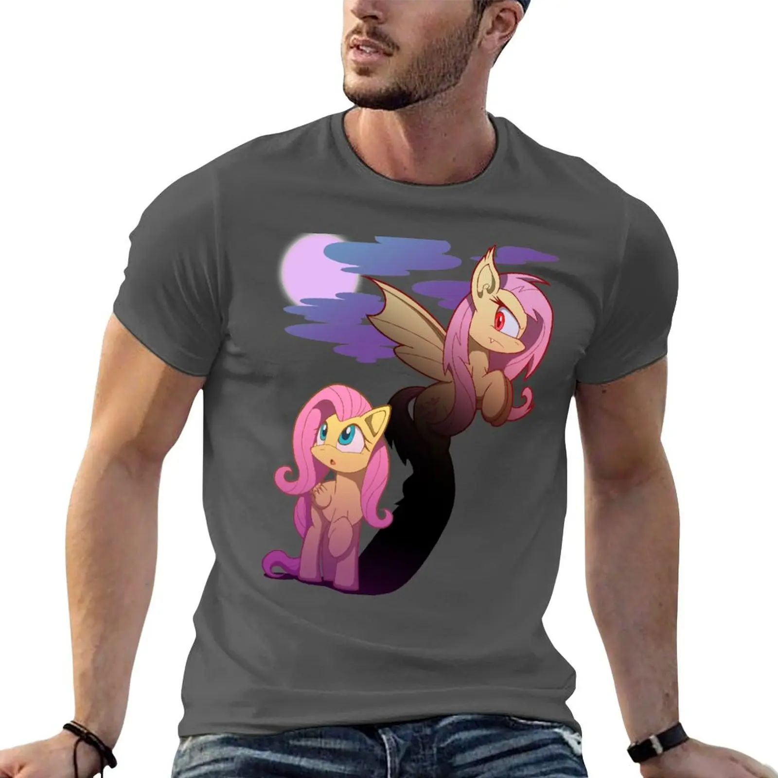 Футболка с рисунком летучей мыши футболки эстетическая одежда для мужчин