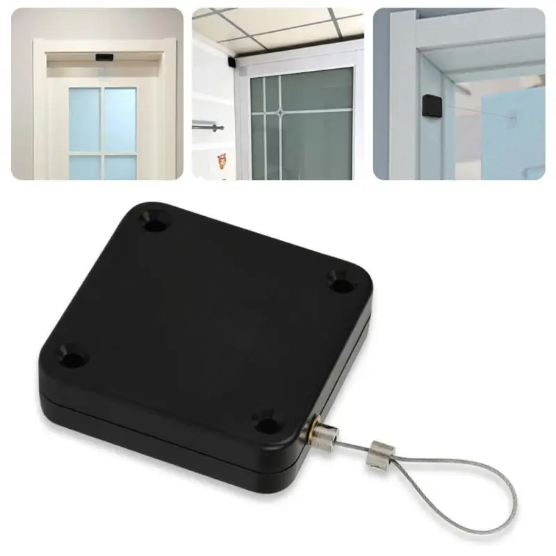 

Bracket Door Close Door Bracket Closer Punch-free Adjustable Pull Automatic Door Closer Home Closers Automatic Sensor Surface