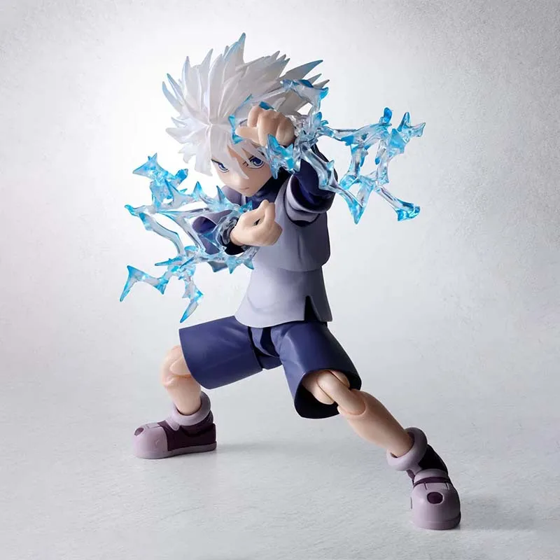Фото Коллекционная фигурка Bandai 100% Оригинальная модель Hunter X Hunter SHF Killua Gon, готовая модель, игрушка, подарок для мужчин №3