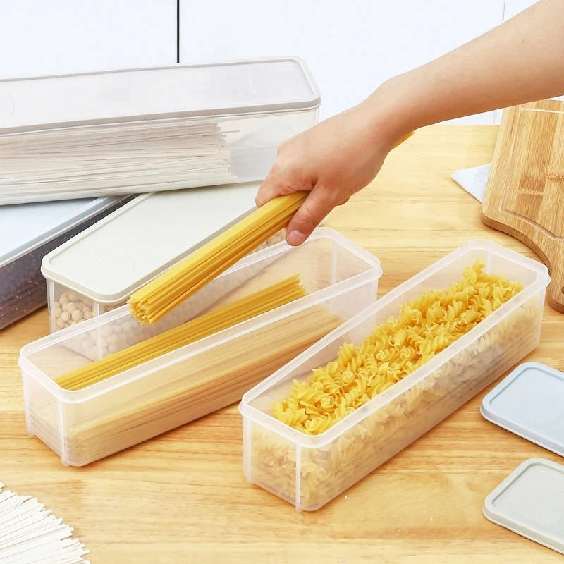 

Noodle Storage Box Food Grade Food Sealed Box Refrigerator Foods Moisture-proof Preservation Boxex Kitchen Grain Foods Container