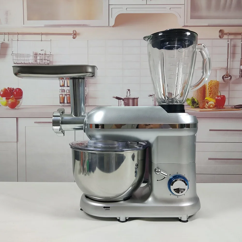 3 в 1 коммерческий миксер для выпечки еды хлеба теста электрический с мясорубкой и