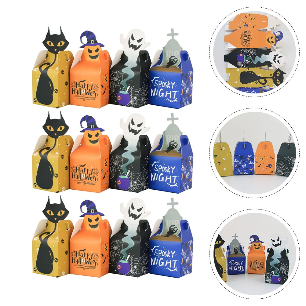 

Bags Treat Boxes Box Favor Candy Goodies Party Gift Paper Trick Or Baggies Bag Stuffers Kids Favorspacking Storage Containers