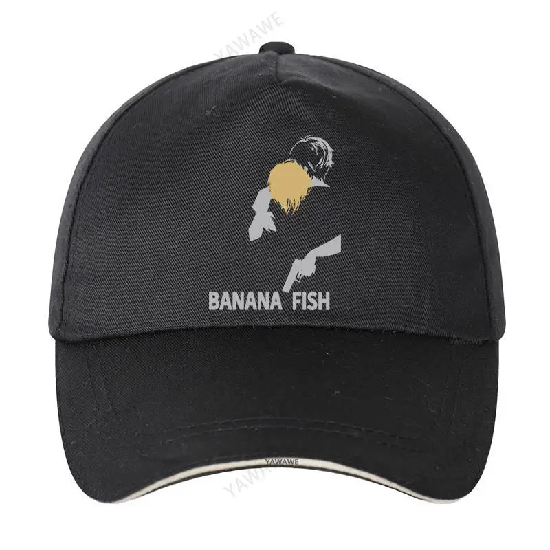 Baseball Caps hat black men Baseball Caps BANANA FISH Unisex Teens Cotton Snapback Caps Snapback Hats Boyfriend Cap