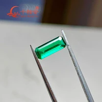 410 5mm green color emerald created hydrothermal muzo emerald including minor cracks inclusions loose gemstone