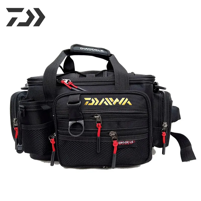 

Многофункциональная сумка Daiwa для рыболовных снастей, Мужская износостойкая водонепроницаемая сумка через плечо, поясная сумка для путеше...
