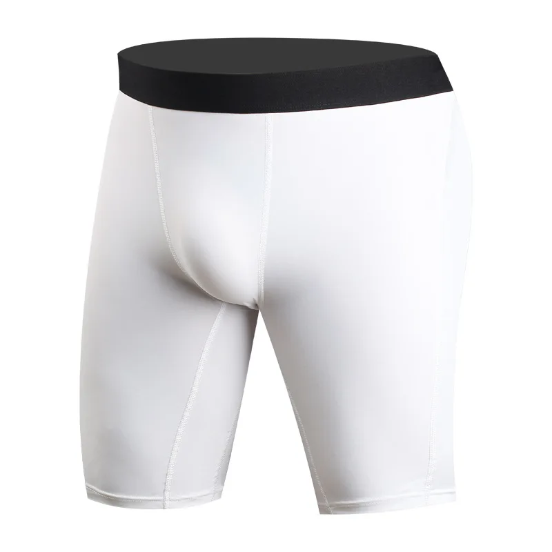 

Extended Long Leg Sport Men Boxer Ice Silk U cock Convex Light Print Sexy Fashion Tight boxerShorts Underwear