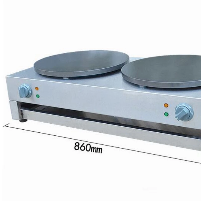 Электрическая блинница с двойной тарелкой 400 мм двойная коммерческая машина для