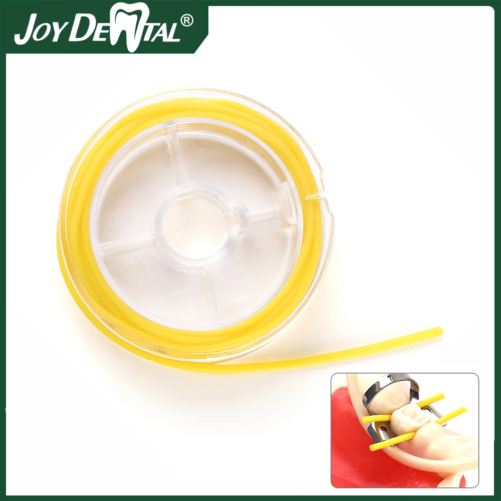 

1 Pcs 2.1m Dental Rubber Dam Stabilizing Cord Medium Wedges Clamps Sheets Elastic