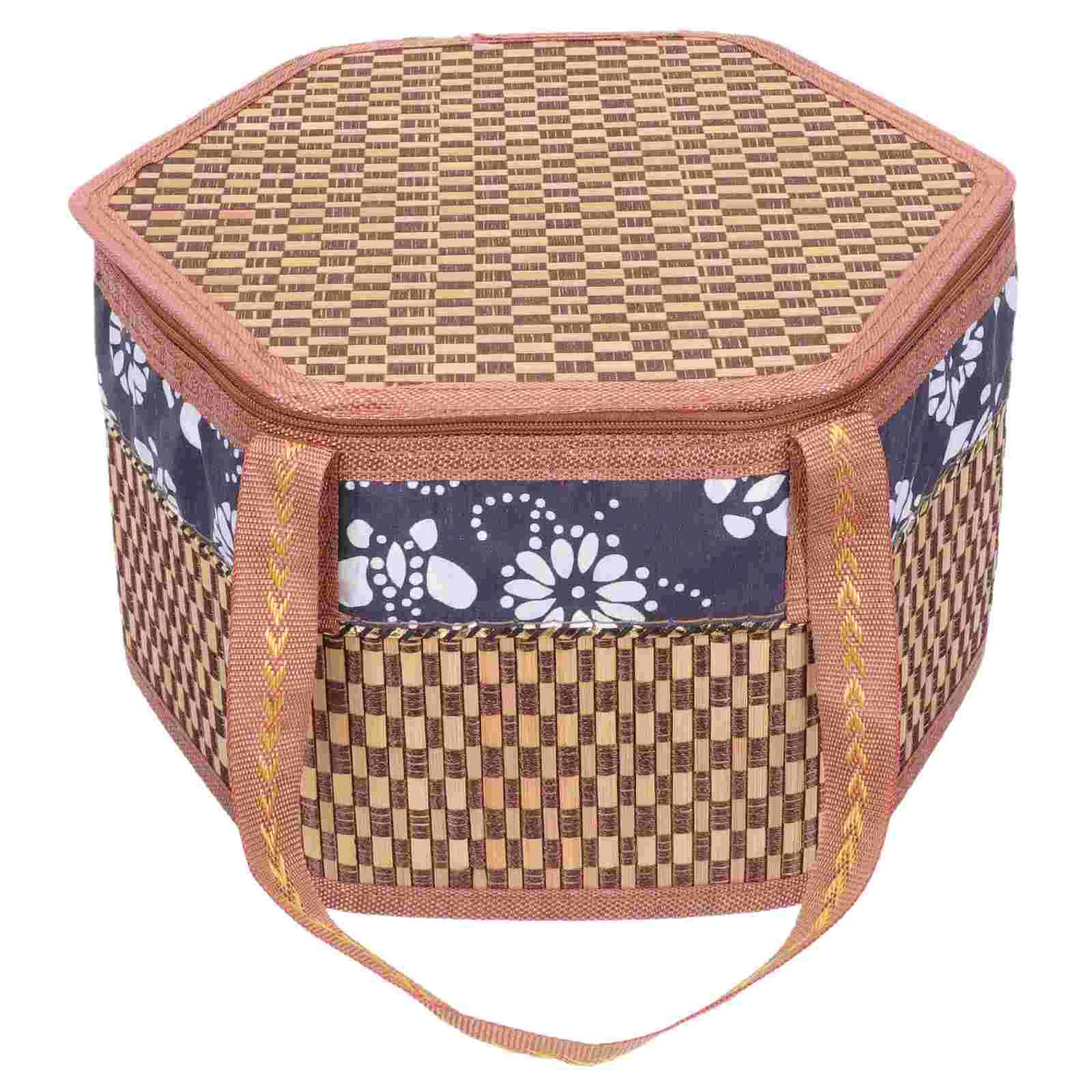 

Basket Storage Wicker Basketswoven Box Gift Lid Picnicrattan Fruit Lunchcandy Tray Girl Flower Cake Moon Lids Hinged Farmhouse