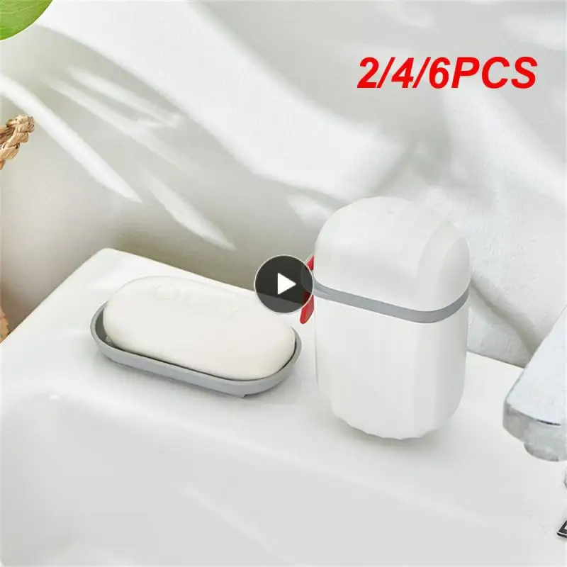 

2/4/6 шт., пластиковое дорожное мыло