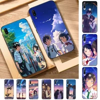 yinuoda anime your name phone case for huawei y 6 9 7 5 8s prime 2019 2018 enjoy 7 plus