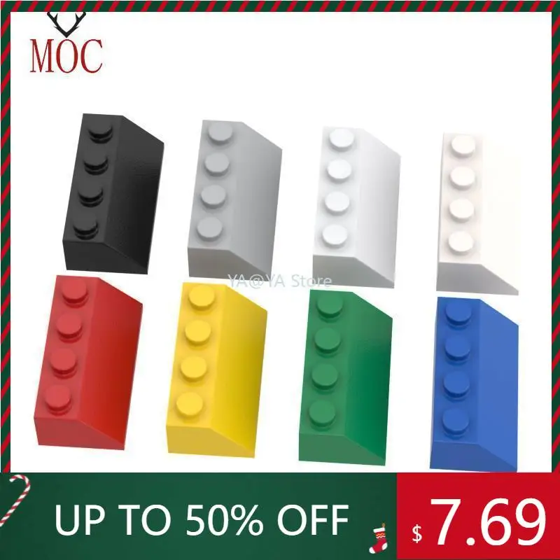 

50PCS/Lot 45 2x4 Slope Brick Classic Create 3037 Building Blocks MOC Parts Accessories Compatible Educational DIY Toy
