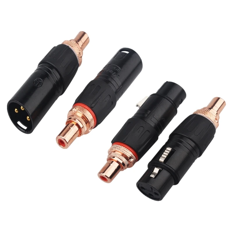 

Neutrik XLR To RCA Female Socket Adapter Red Copper Plated RCA Plug for HiFi Audio Connector